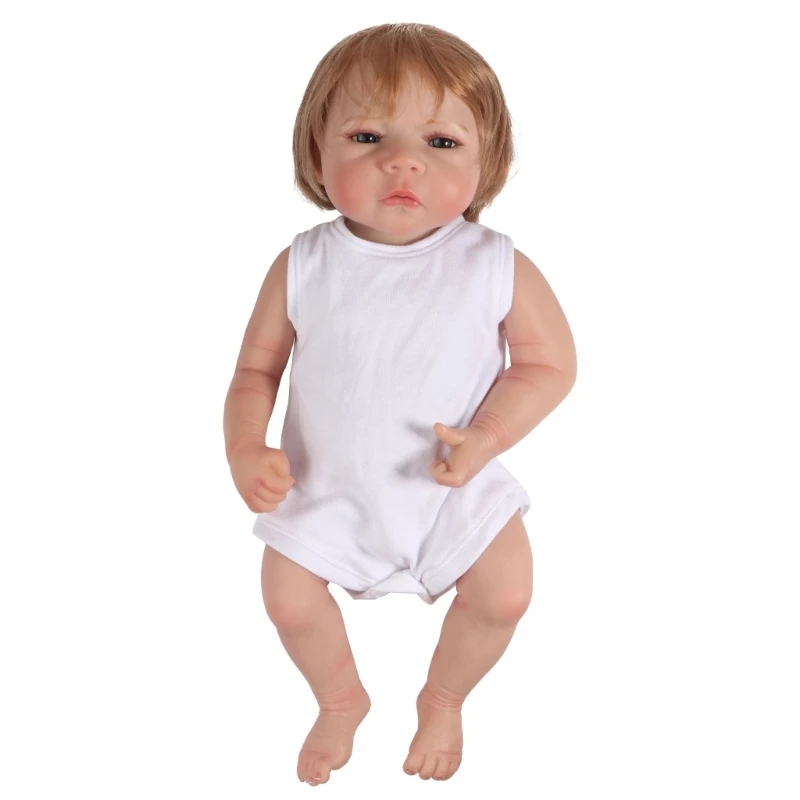 18.11in Baby for Doll Detailed Paint Xmas Gift Completed for Doll Interactive Toy Infant Gift for Baby New Year Relax To