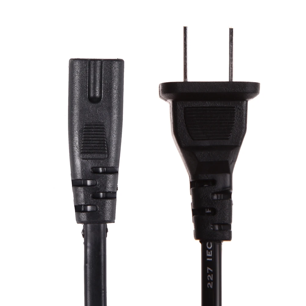 2-Prong AC Power Adapter Cord Lead Cable Wire Replacement AC Power Supply Adapter Cord Cable for PSV//PS2/PS3/