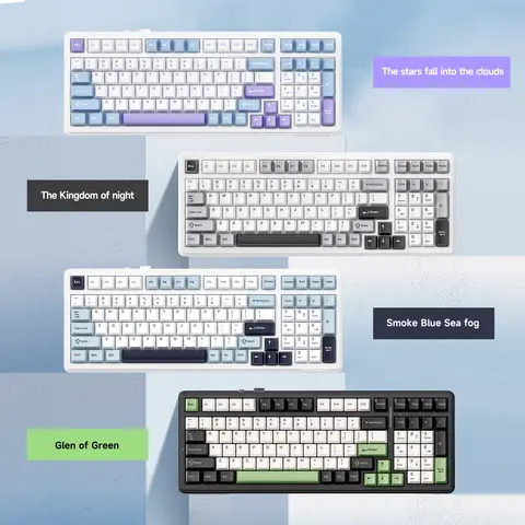 AULA F99 Pro Tastiera meccanica Originale Hot Swap 99 tasti Bluetooth5.0/2.4G Wireless/Wired Tri-modello Guarnizione Tastiera personalizzata