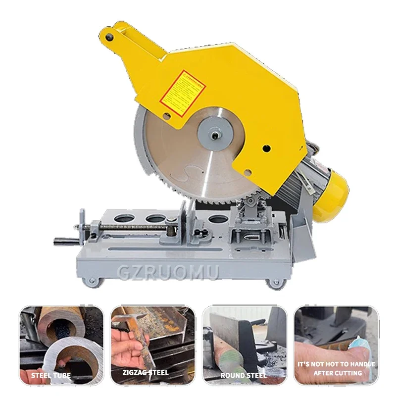 450 Mini Profile Cutting Machine Small Multifunctional Household Portable Wood Steel Metal 45° Precision Cutting Tool Desktop