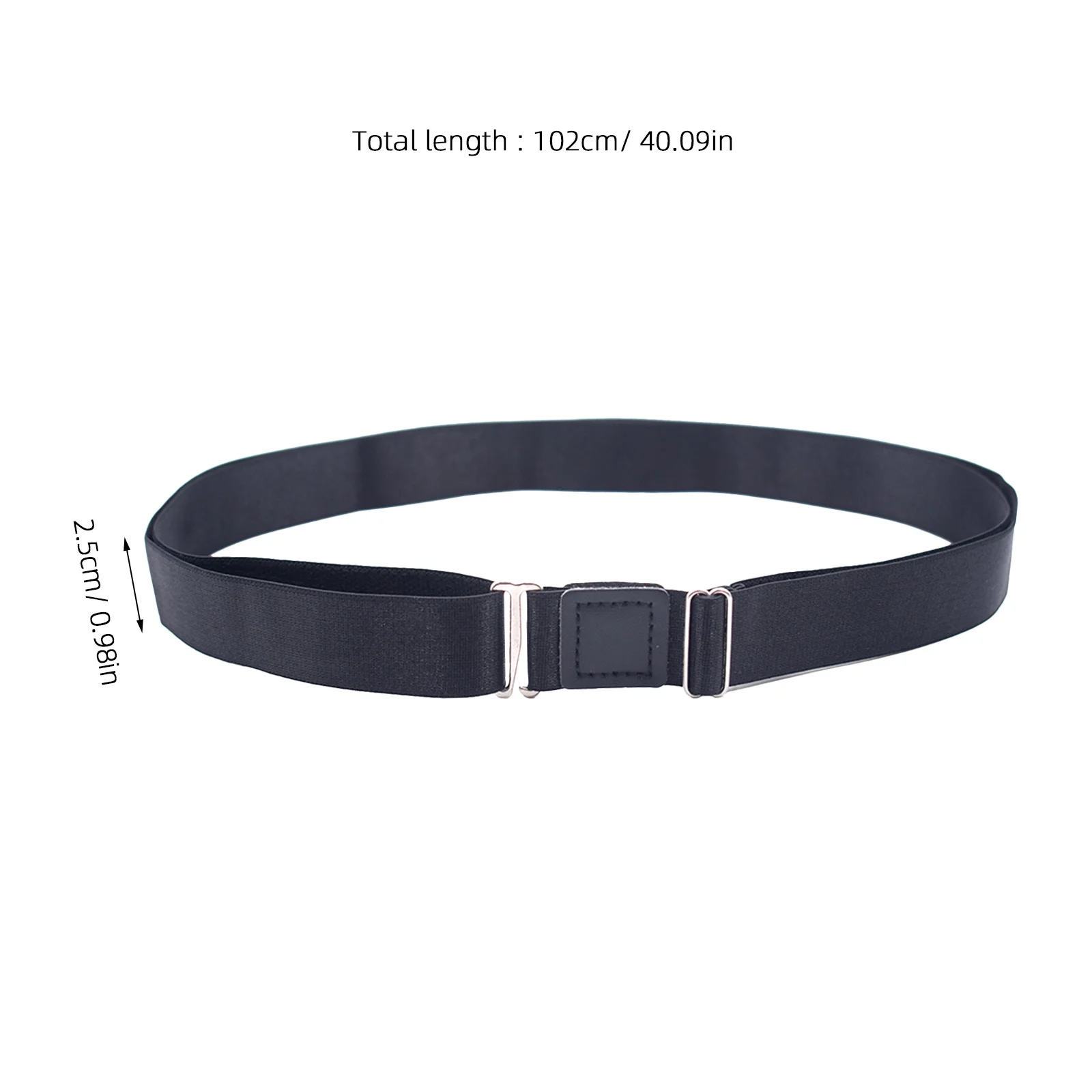 Ciieeo Men Shirt Stay Belt Adjustable Elastic Strap for Dress Shirts Women Lock Holder Sizing Accessory