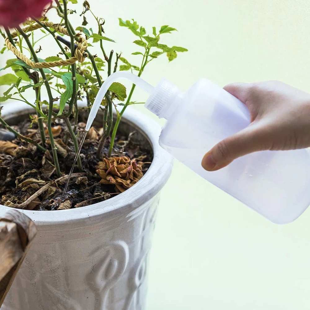 Sulama şişesi 250/500ml kapalı bitki kirpik göz yıkama dövme Lab için sulama kovası su fışkırtma şişe plastik durulayın şişe