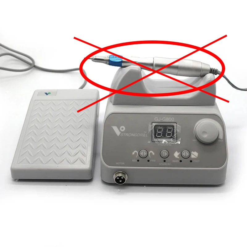 50,000 Rpm Borstelloze Motor, Met Voet Dental Laboratorium Polijsten Kit G800 + W101E Mobiele Tandheelkundige Microcomputer