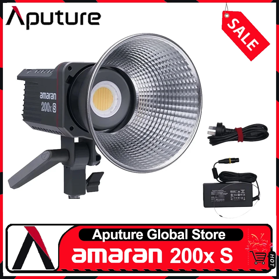 Aputure Amaran 200x S Video Light with Fresnel 2x 200w Bi-colorPhotography Lighting for Interview Film Recording