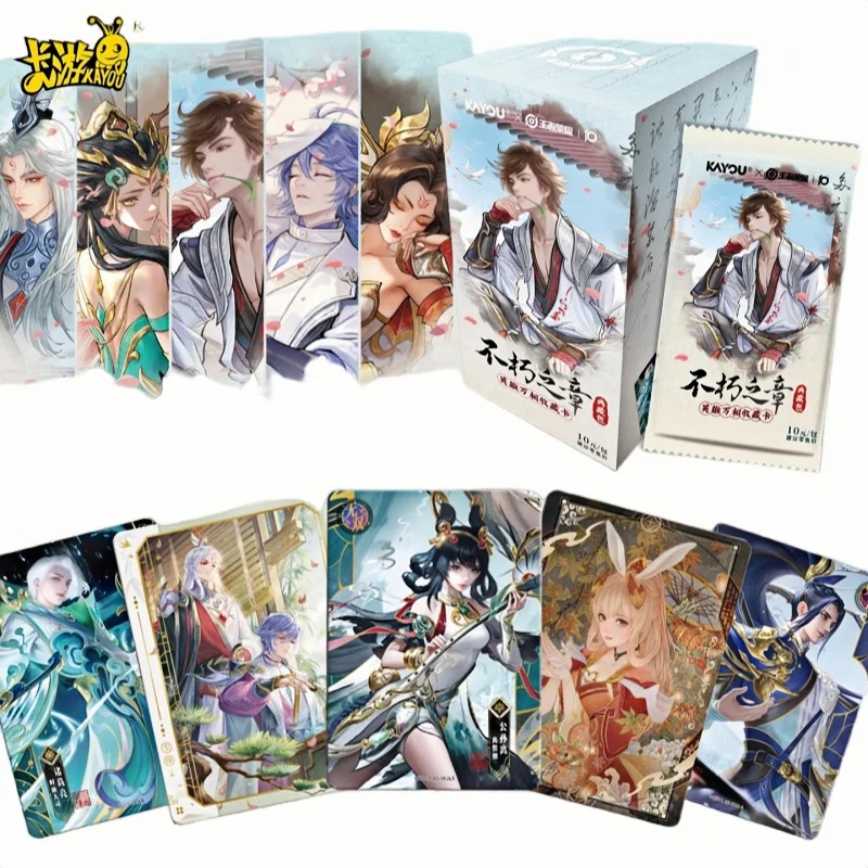 

Официальные подлинные коллекционные карты премиум-класса KAYOU Honor of Kings Hero Wanxiang Di информацион Edition Series 1, пакет периферийных карт