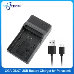 Ładowarka USB CGA-DU07 DU14 DU21 DU23 dla PANASONIC CGR-DU06 DU07 NV-GS10 GS100K GS17E bateria PV-GS65 Liion VW VBD070