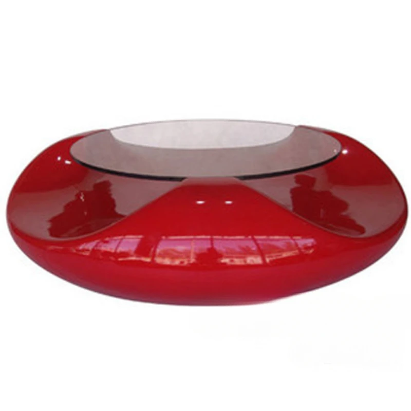 UFO coffee table circular creative living room fiberglass minimalist exhibition paint modern