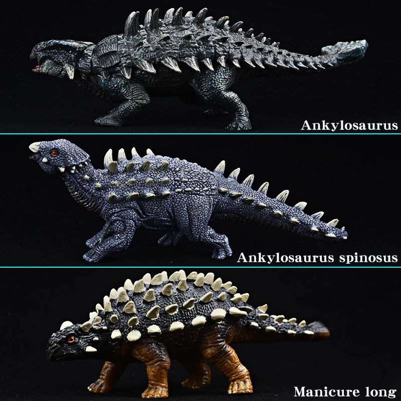 Solid Simulation Jurassic Dinosaur Animal Model Saichania Spiny Ankylosaurus Action Figure Collection Toy Kid Gift