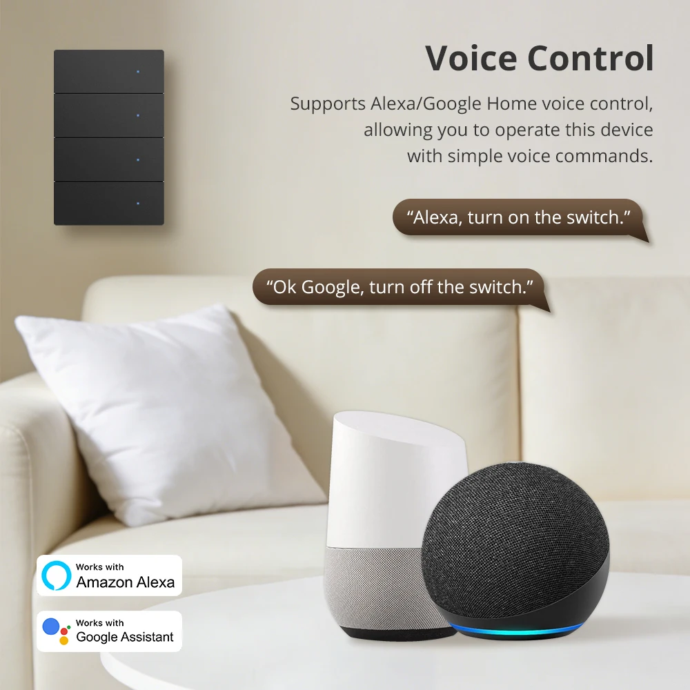 

Zemismart Aluminum Alloy Black Zigbee Smart Switch US Push Button Interruptor Work with Tuya Homekit Google Assistant SmartThing