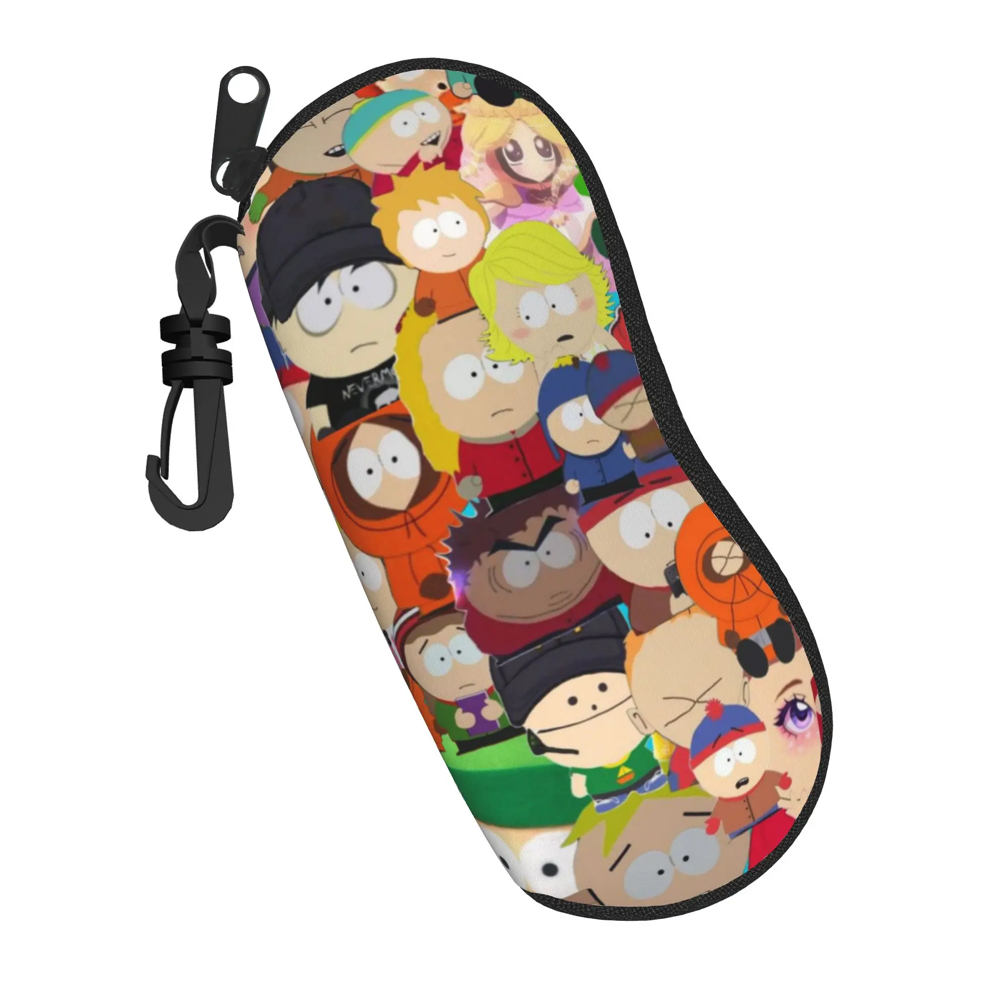 

Прекрасный футляр для очков Souths Parked, легкий футляр на молнии для хранения солнцезащитных очков, футляр для контактных линз с мультяшным рисунком