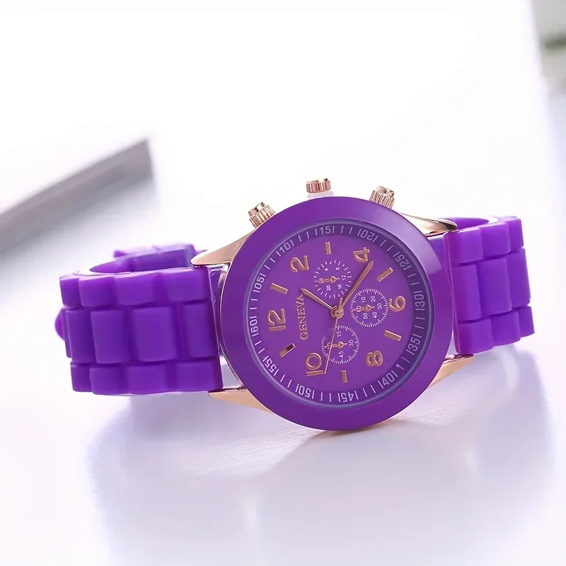 Stylish Round Pointer Quartz Watch, Gift for Her