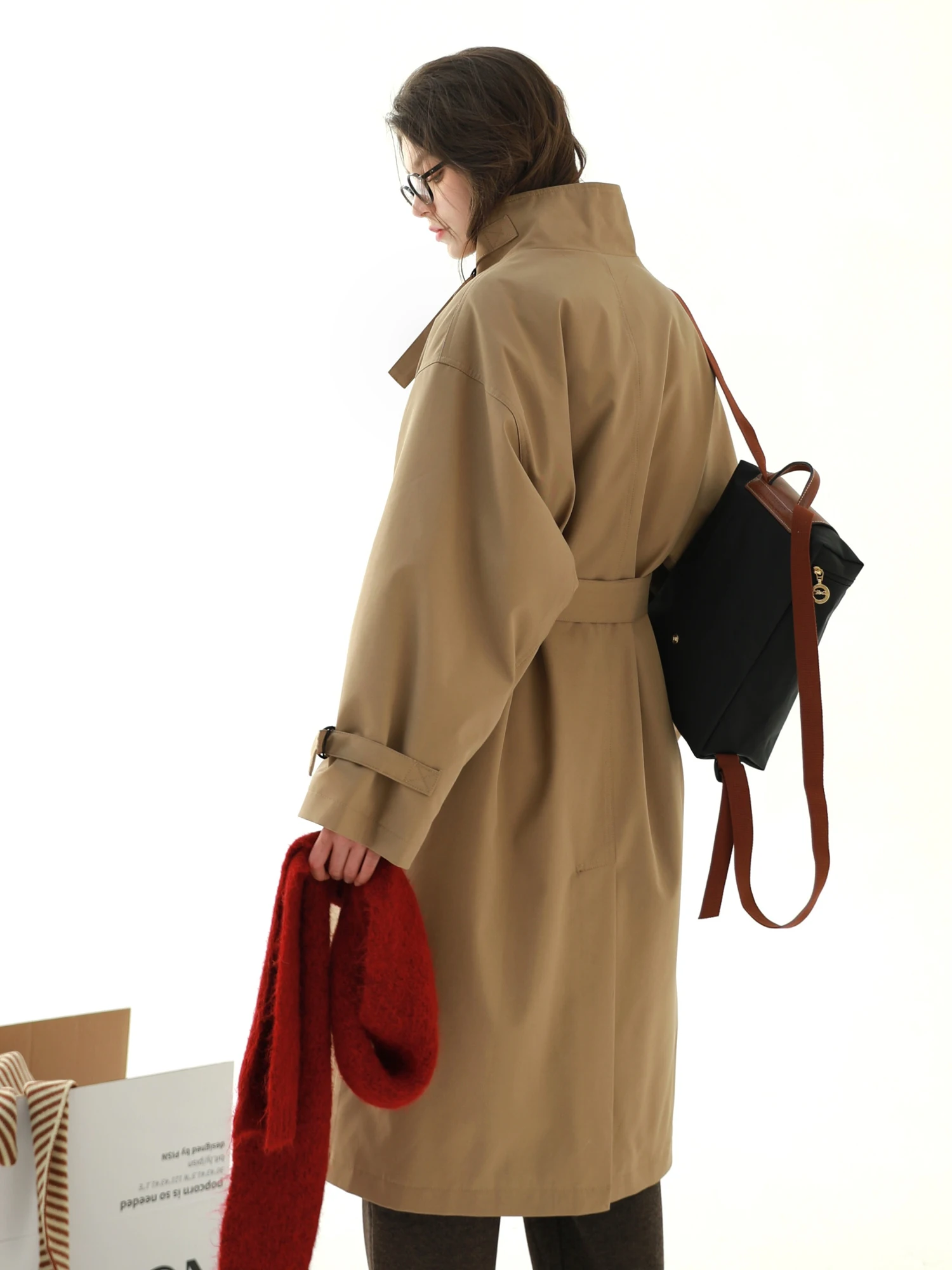 

Пуховик PISN с воротником-стойкой, приталенный, длинный, теплый, с регулировкой талии, однотонный, для повседневной носки, белый, утепленный