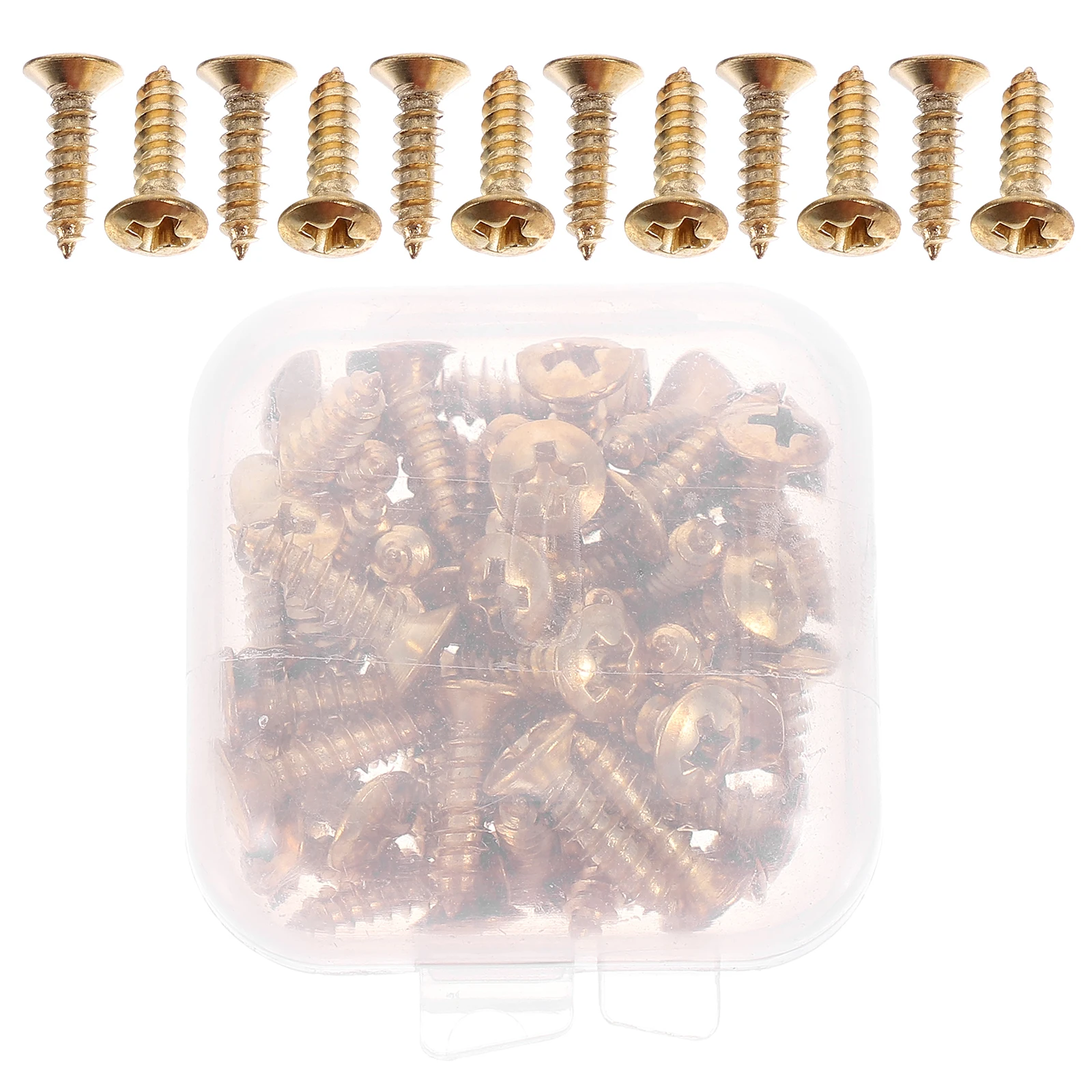 

50pcs Golden 3x12mm Guitar Pickguard Screws for Electric Bass Mounting Bracket Fixator Panel Holder Accessories Kit
