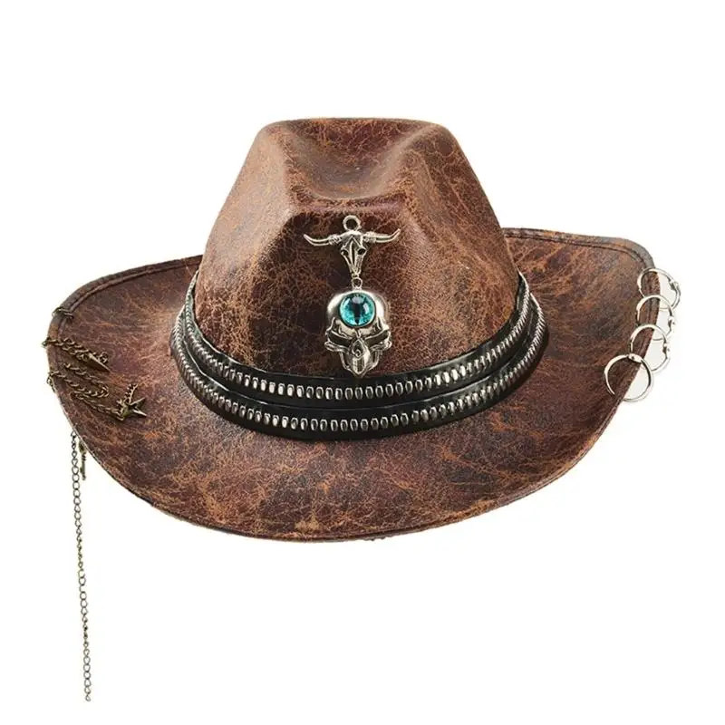 39bb-modern-hat-with-edgy-chain-accents-soft-and-lightweight-perfect-for-summer-and-fashion-enthusiasts