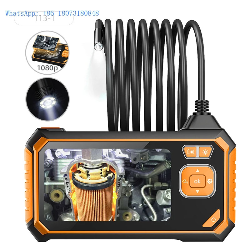 

1080P 2600mAh IP67 Industrial Endoscopic Camera Bore Scope Inspection Rigid Endoscope with Camera