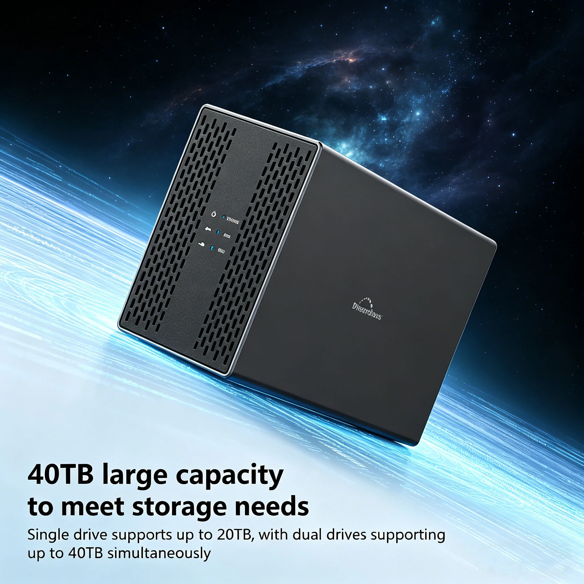 

Robust Dual Bay Shell Heat Dissipation 3.5 USB 3.0 External Type C Dual Hard Drive Enclosure SATA Array Box HDD Server Case