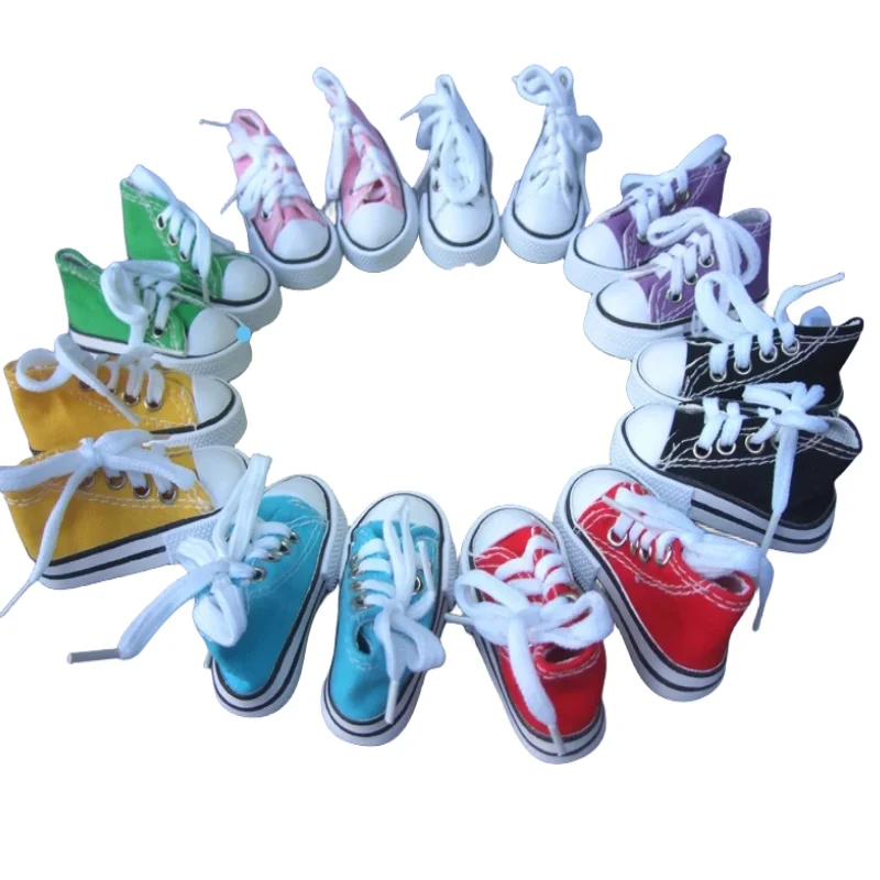 

Assorted Colors 7.5cm Canvas Shoes For BJD Doll Toy1/4 Mini Doll sneakers Shoes for 16 Inch Sharon doll Boots