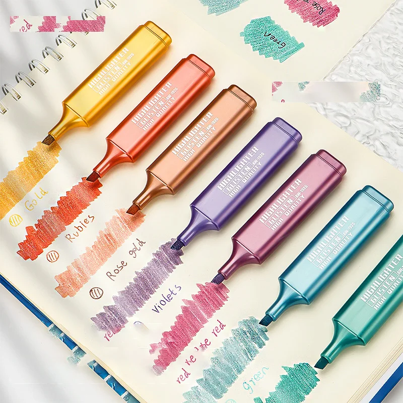 8-teiliges Glitzer-Gel-Textmarker-Set – funkelndes Schimmer-Design, großes Fassungsvermögen für Tagebuchnotizen, kreatives Lernpapier