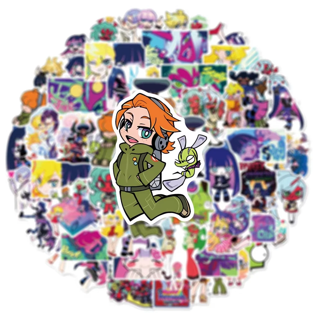 60 قطعة من ملصقات الرسوم المتحركة اليابانية واللباس الداخلي والجورب على الجدران - شارات مقاومة للماء للأمتعة وأجهزة الكمبيوتر المحمولة وتسجيل الهاتف متجر YourLife