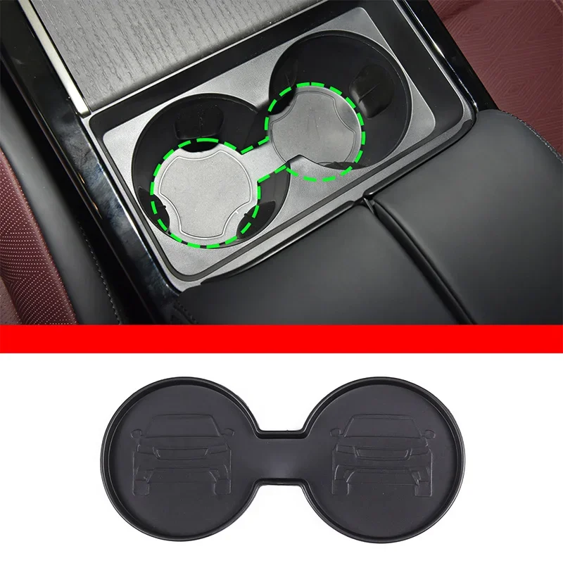 

For Land Rover Range Rover Velar 2024+ Car Center Water Cup Holder Mat TPE Car Styling Interior Accessories