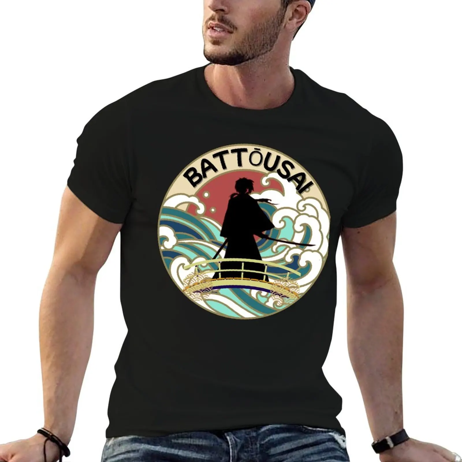 Battousai T-Shirt Plus Size Gym Sports T-Shirt
