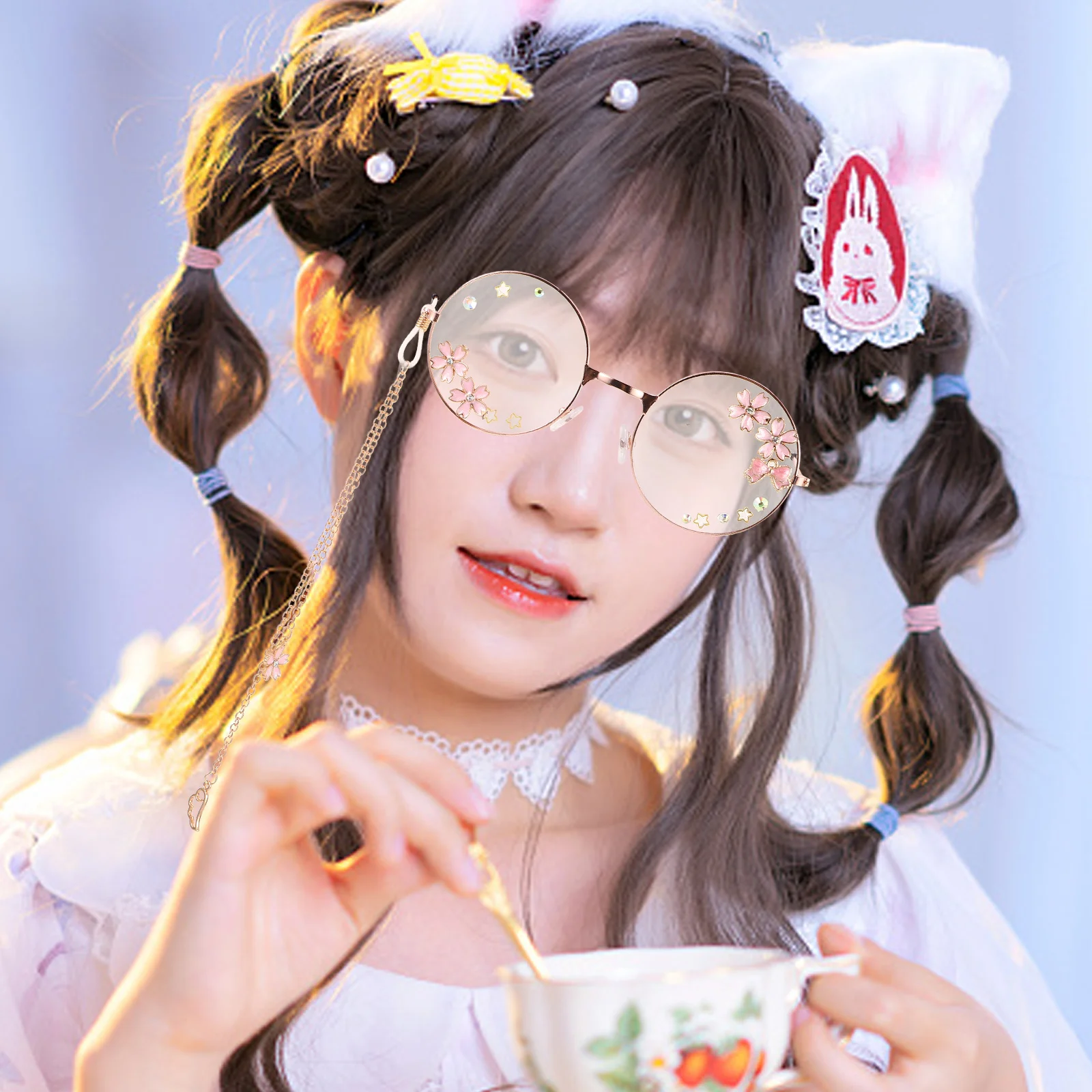 

Kawaii Cute For Women Teen Girls Sturdy Chain Design Prop Accessories Festival Beach Valentine Adults Costume Aesthetic Fun