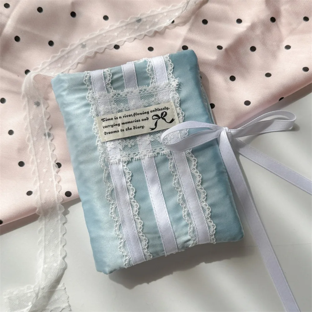 

Loose Leaf Scrapbook Notebook Cover Lace Bow 5 Holes Handbook Cover Case Anti-scratch Korean Style Card Booklet Cover Kids Toys