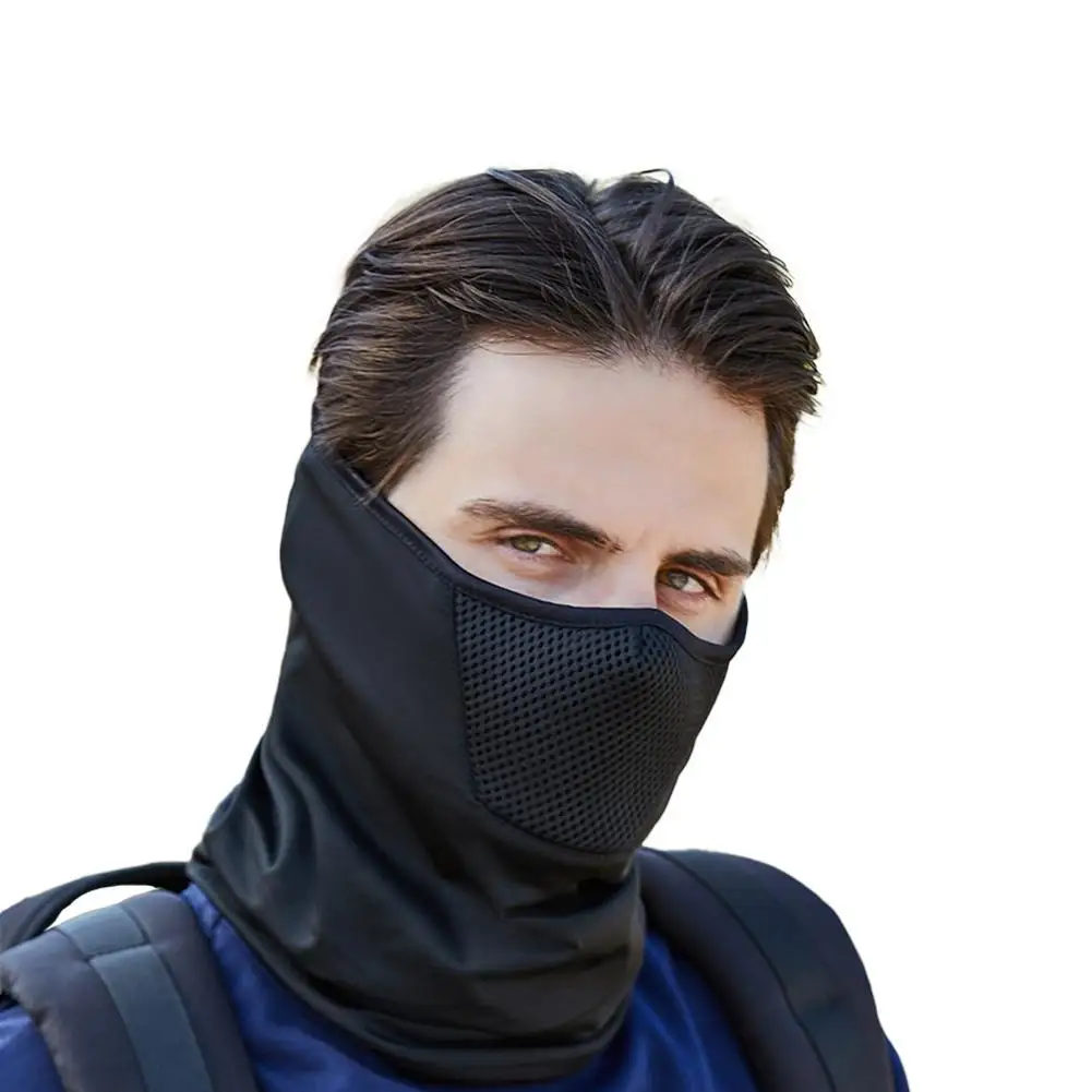 2024 Outdoor Mens Hiking Cycling Mask Scarf Breathable Neck Gaiter Sport Motorcycle Summer Sun Ultra UV Protection Face Cover
