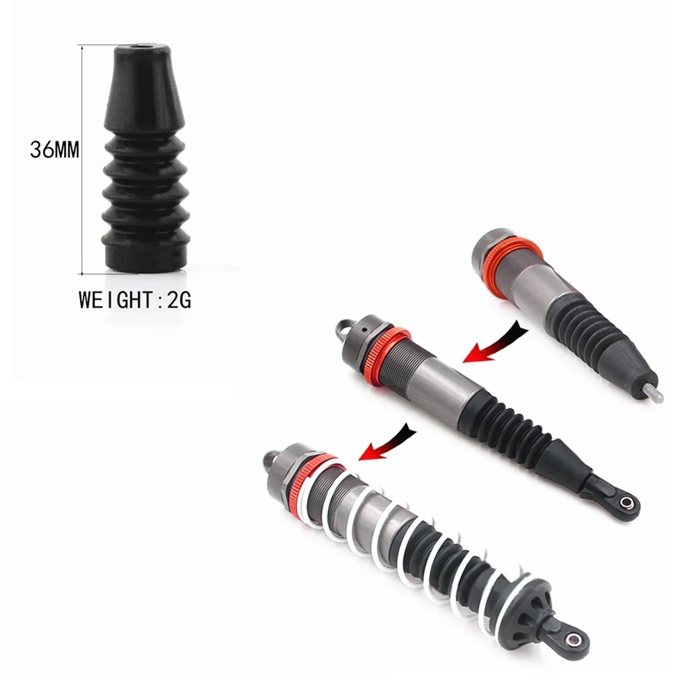 Osłona przeciwpyłowa amortyzatora A45F do modeli samochodów 1/8 RC Short-Course Truck Kyosho HOBAO 8SC MT HPI