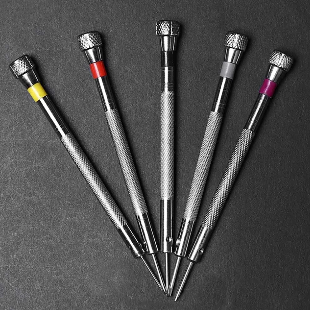 New 5pcs Mini Small Slotted Cross Screwdriver Set For Watch Repair Tools Watchmaker Precision Screwdriver Set