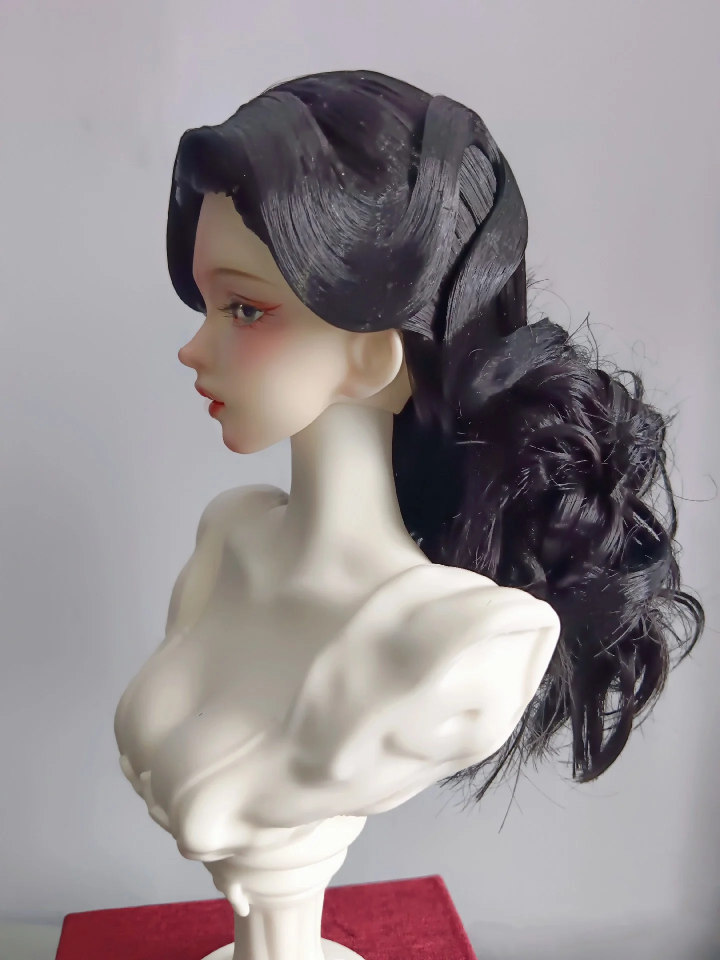 1/6 1/4 1/3 Oude Kostuum BJD Pruik Hanfu Fee Lang Haar Retro Pruiken Voor BJD/SD YOSD MSD SD13 Meisje SSDF Pop Accessoires C2494