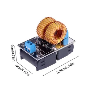 Mini ZVS Indução Aquecimento Board, Flyback Aquecedor Driver, Fogão DIY, Bobina de ignição, 5-12V, 120W 8 principais vendas mini indutor - №7