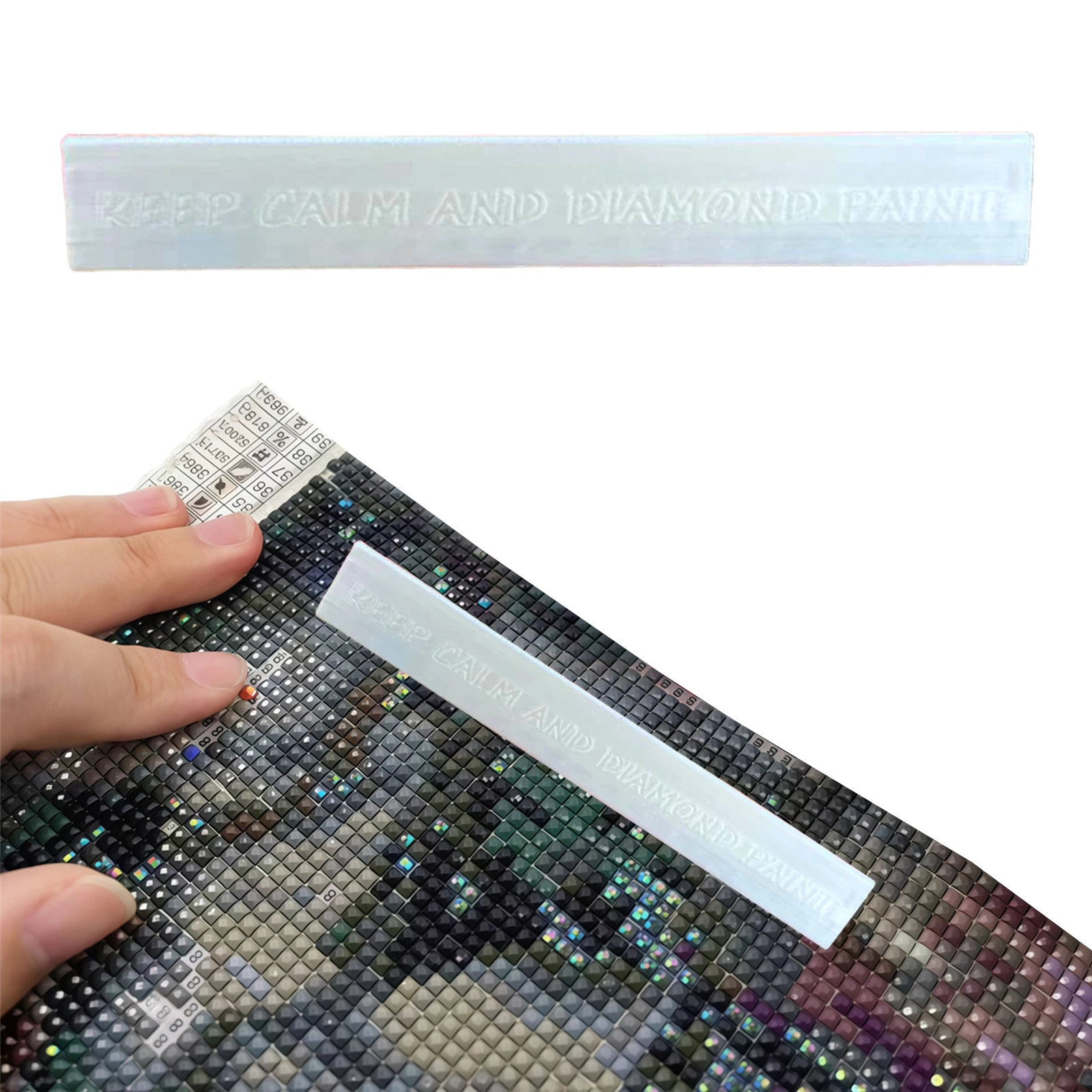 Diamond Art Tray Holder Magnetic Diamond Art Light Board Holder 14.9x1.5cm for DIY Crafts Light Pad Easel Drafting Table