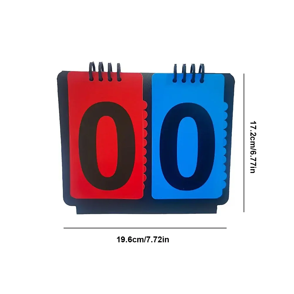 4/2 Digits Sports Scoreboard Tabletop Flip Scoreboard Football Basketball Tennis Flip Score Keeper Triangular Base Design