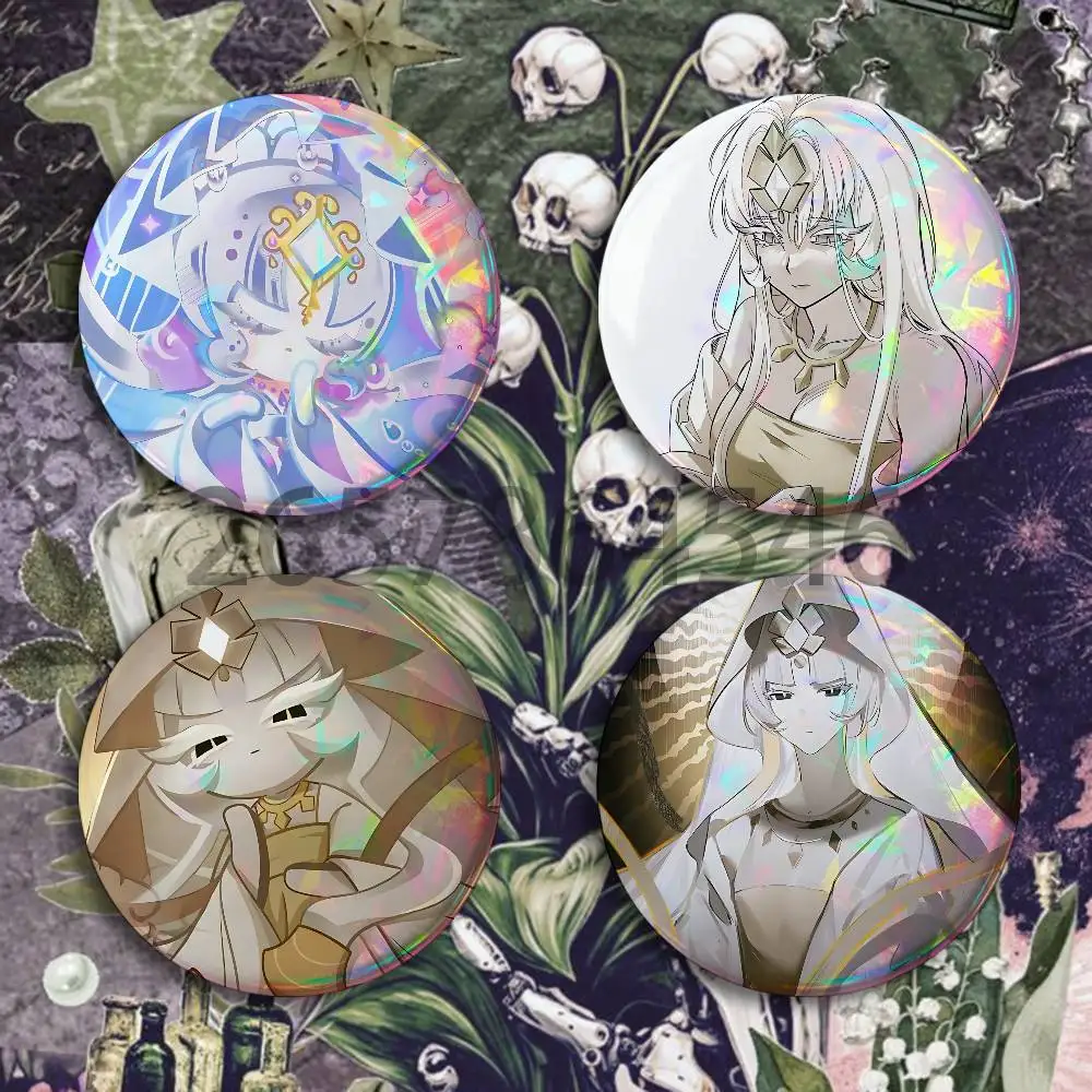 M-Mystic F-Flour Cookie Badges Set  25 32 44 58 75 mm Round Customizable Wholesale Fan goods Self-made fan freebies