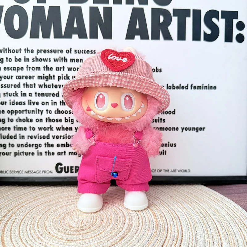 First and second generation Labubu clothing pendants, solid-color overalls, hat sets, waistband pendants