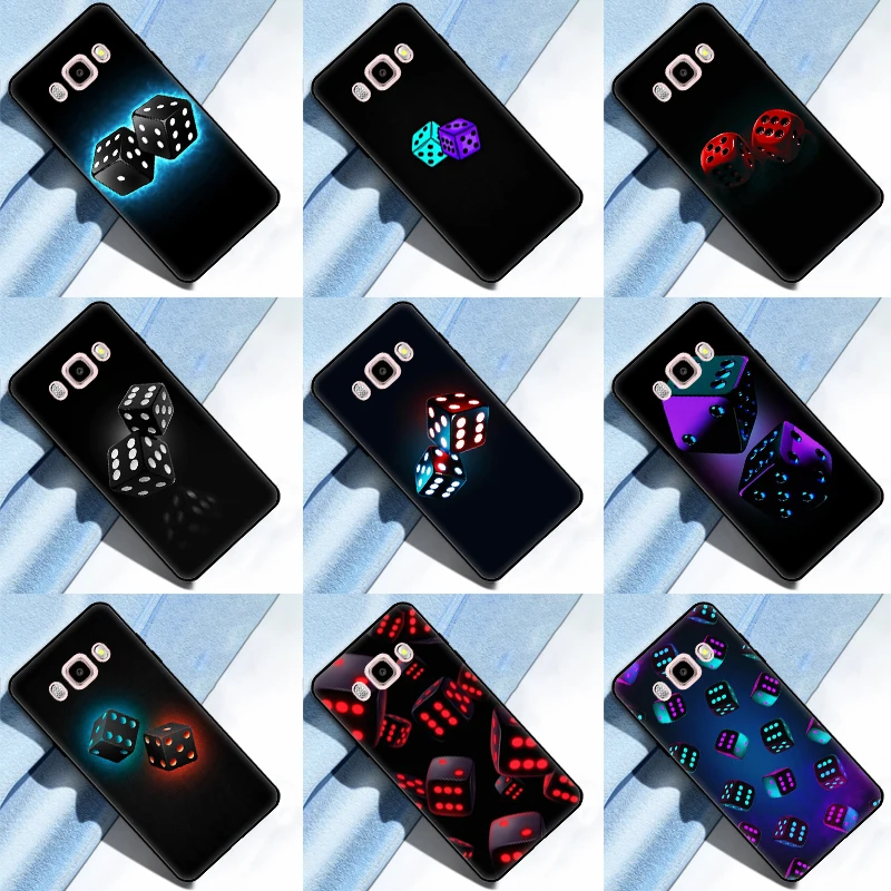 Dice Art Case For Samsung Galaxy A3 A5 J1 J3 J5 J7 2016 2017 A7 A9 J8 J4 J6 A6 A8 Plus 2018 Cover