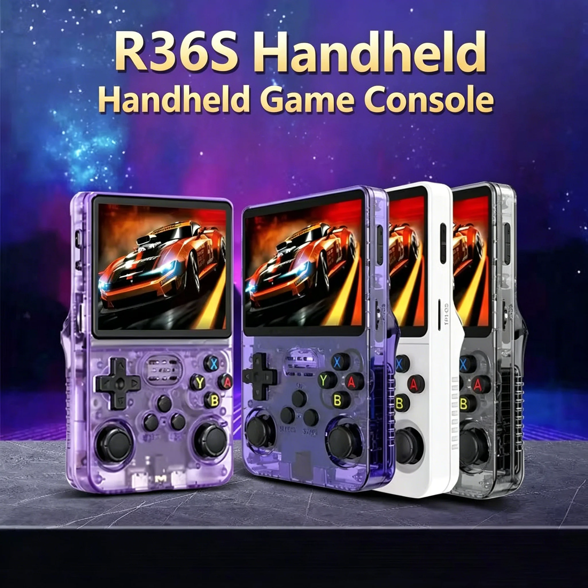 R36S Retro Handheld Game Console Original Arkos System 3.5 Inch IPS Screen Portable Pocket Video Player Game 64GB 128GB Boy Gift
