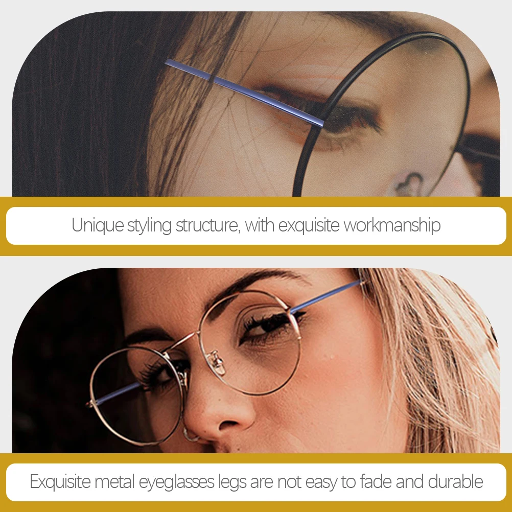 

2 Pairs Glasses Accessories Eyeglasses Spectacle Legs Arms Replacement and Women