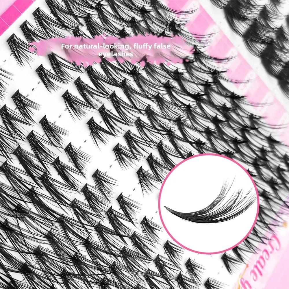 Hot Natural Look False Eyelashes Black C Curl 3D Effect Fake Lashes Eyelash Extension Spiky Lashes for Eyelashes Extension