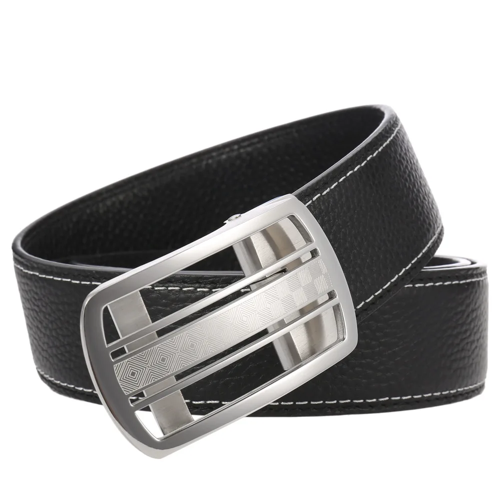 

2022 fashion high quality new stainless steel men's first layer belt casual belt women luxury designer brand Automatic buckle