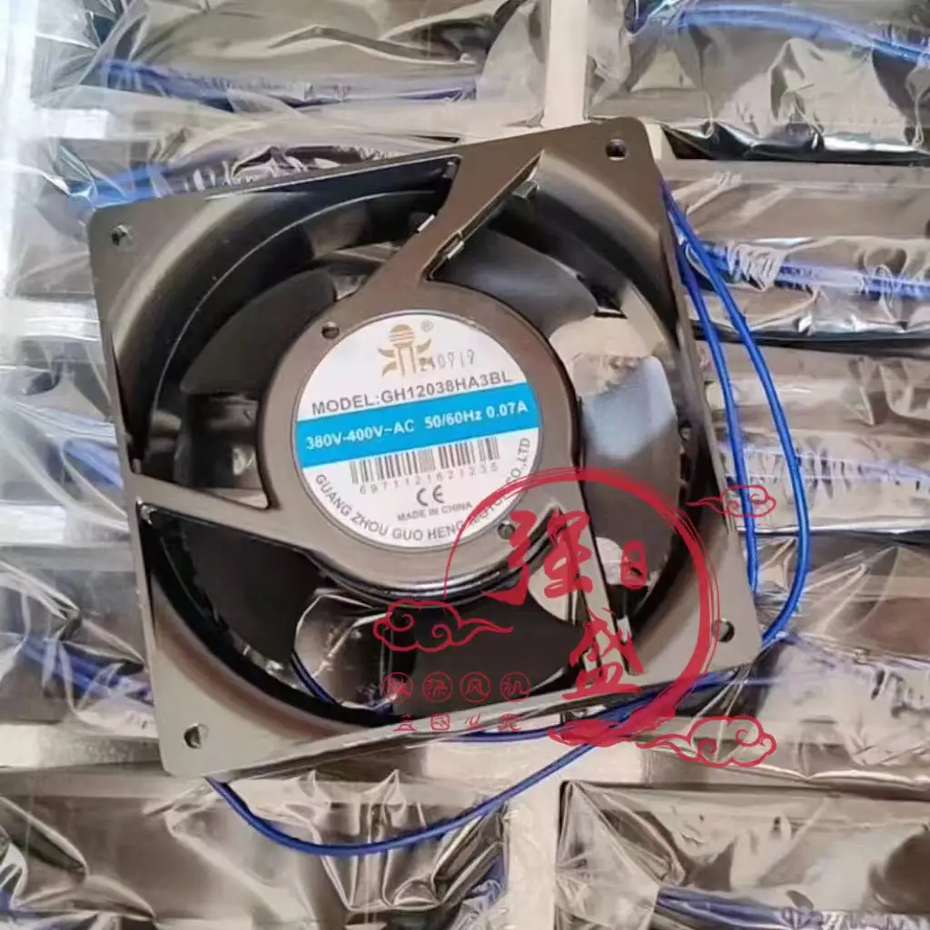 

GH12038HA3BL AC 380 В-400 В 0,07 А 120x120x38 мм 2-проводной охлаждающий вентилятор для сервера