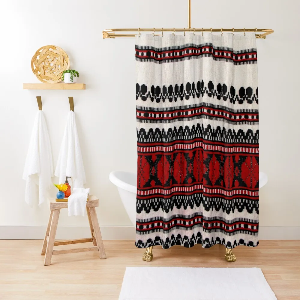 

Занавеска для душа в традиционном румынском стиле, комплект для ванной комнаты, душевая кабина