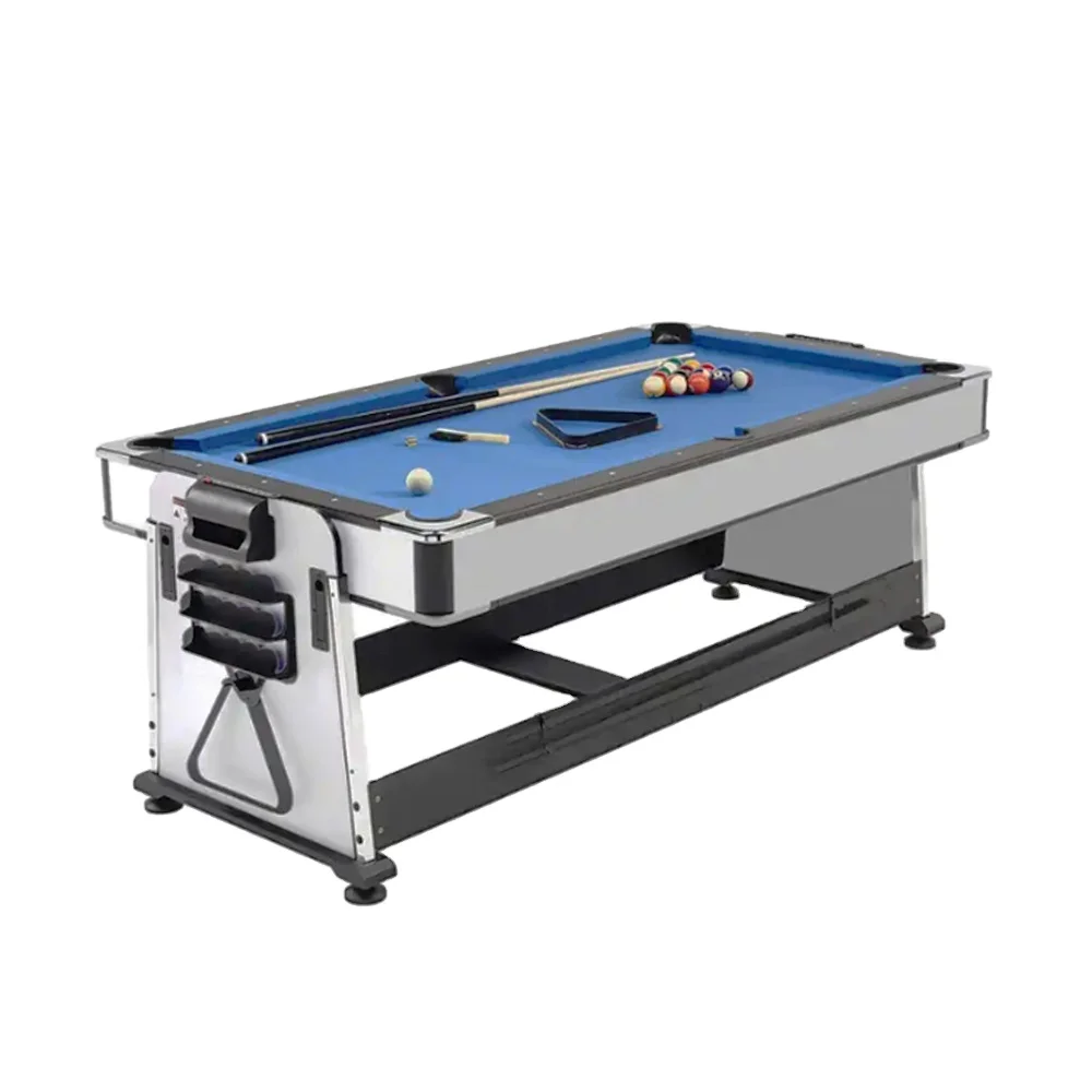 Multi Game 6 FT 7 FT 4 In 1 Rotating Air Hockey Snooker Pool Dining Billiard Table Tennis Table for Adults