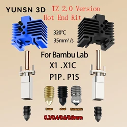 P1S P1P Upgrades For Bambu Lab Hotend V2 Bi Metal Heatbreak Lab X1 Hotend Nozzle P1P Thermistor Nozzle For Bambu Hotend X1C