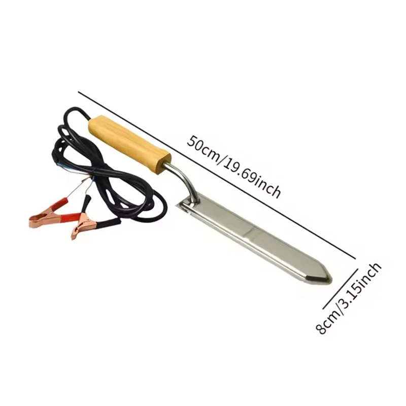 Professional Electric Honey Cutter Electric Knife With Wood Handle Stainless Steel Beekeeping Supplies Portable Cakes view 3