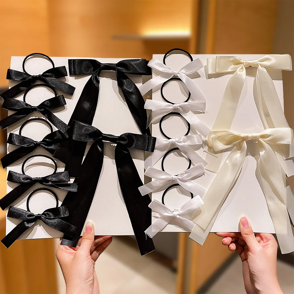 

Набор из 7 резинок для волос и заколок с милыми бабочками, простые модные аксессуары для волос для девочек, идеальный подарок, украшения для волос