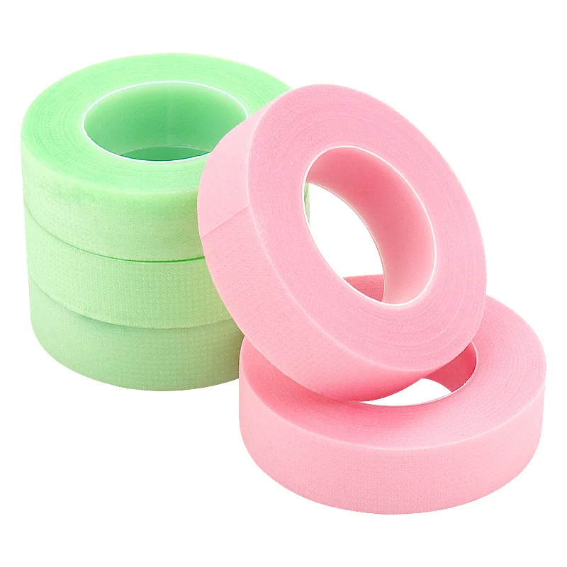 5 Pcs Breathable Eyelash Pink Green PE Tape Under Eye Pads False Lashes Patch Eyelash Extension Tape Makeup Tools