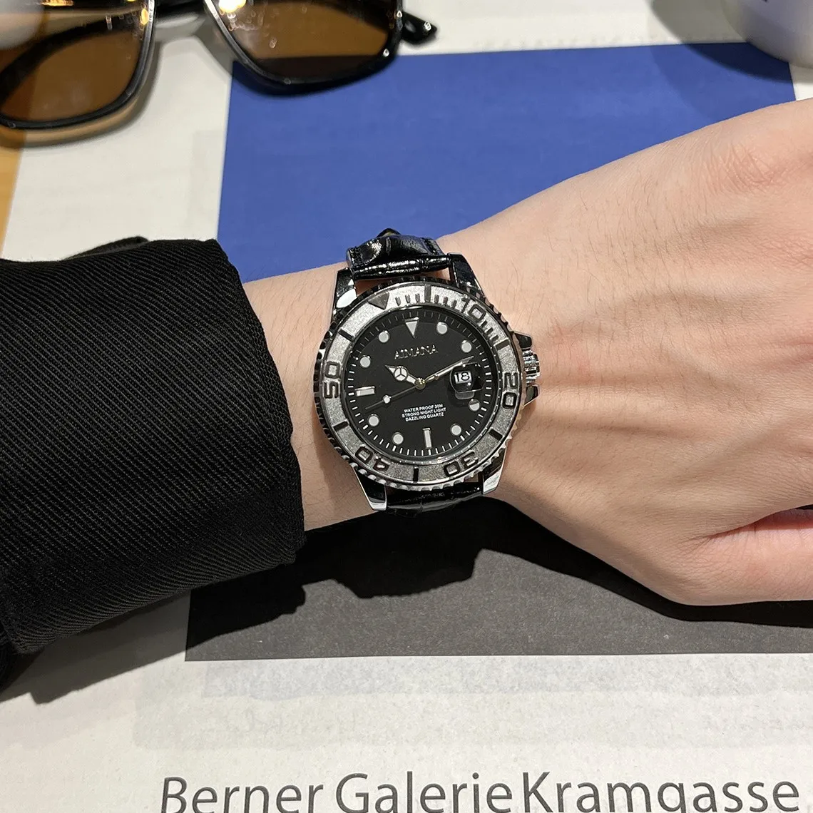 ساعة رجالية رائجة البيع لعام 2025 ساعات رياضية للرجال من أفضل العلامات التجارية الفاخرة العسكرية ساعة كوارتز من الفولاذ بالكامل للرجال Relogio Masculino #2