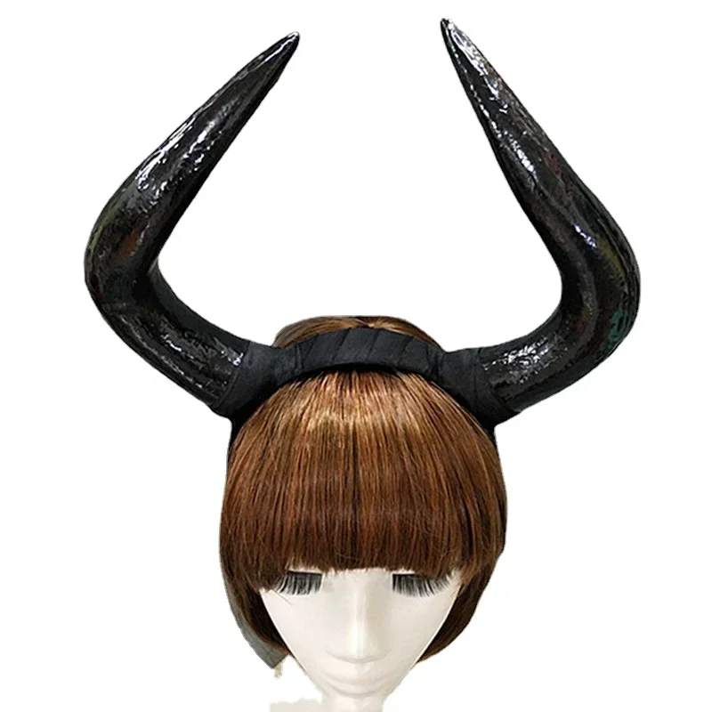 Women Fashion Black Devil Horn Headband Role-playing Gothic Costume Props Children Adult Decorative Toys Halloween